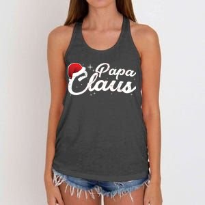 Christmas Papa Claus  Women's Knotted Racerback Tank