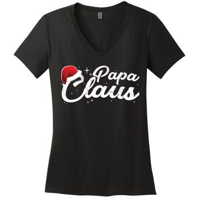 Christmas Papa Claus  Women's V-Neck T-Shirt