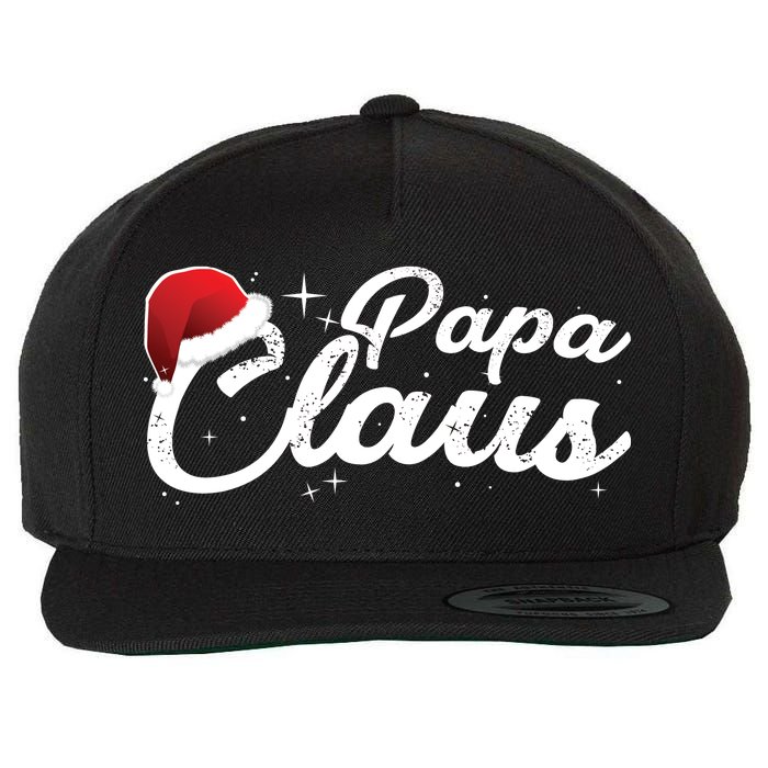 Christmas Papa Claus  Wool Snapback Cap