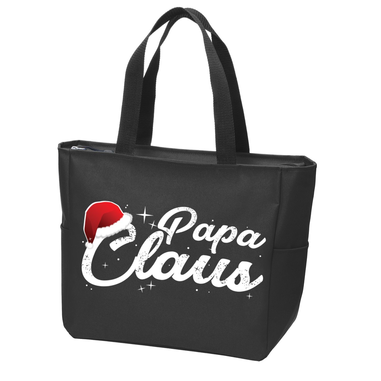 Christmas Papa Claus  Zip Tote Bag