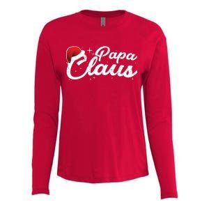 Christmas: Papa Claus Womens Cotton Relaxed Long Sleeve T-Shirt