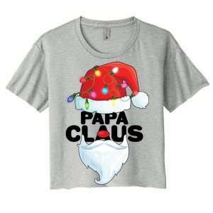 Christmas: Papa Claus Women's Crop Top Tee