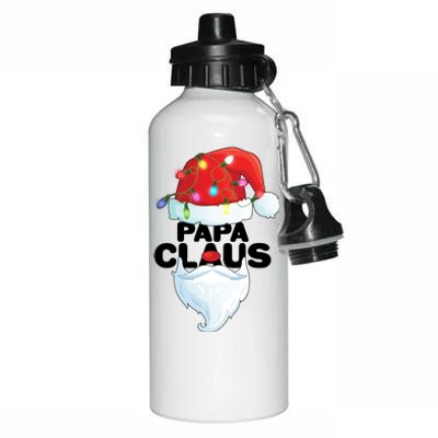 Christmas: Papa Claus Aluminum Water Bottle