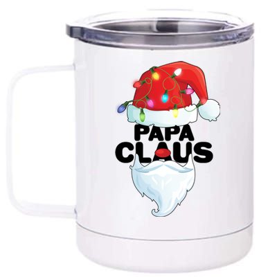 Christmas: Papa Claus 12 oz Stainless Steel Tumbler Cup