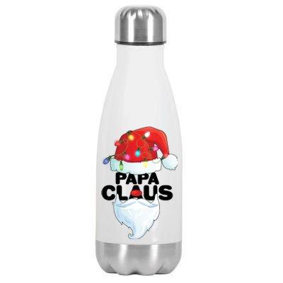 Christmas: Papa Claus Stainless Steel Insulated Water Bottle