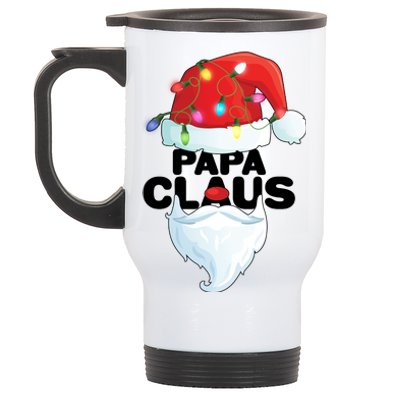 Christmas: Papa Claus Stainless Steel Travel Mug