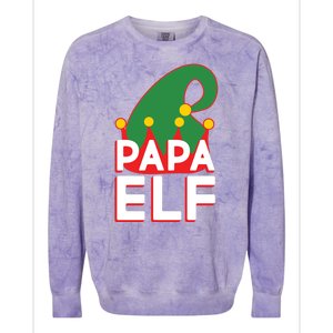 Christmas: Papa Elf Colorblast Crewneck Sweatshirt