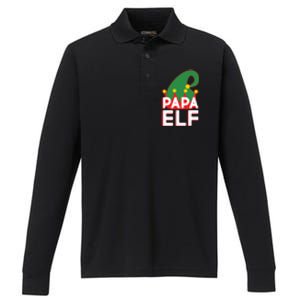 Christmas: Papa Elf Performance Long Sleeve Polo