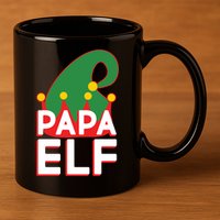Christmas: Papa Elf 11oz C Handle Ceramic Mug