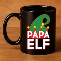 Christmas: Papa Elf 11oz C Handle Ceramic Mug