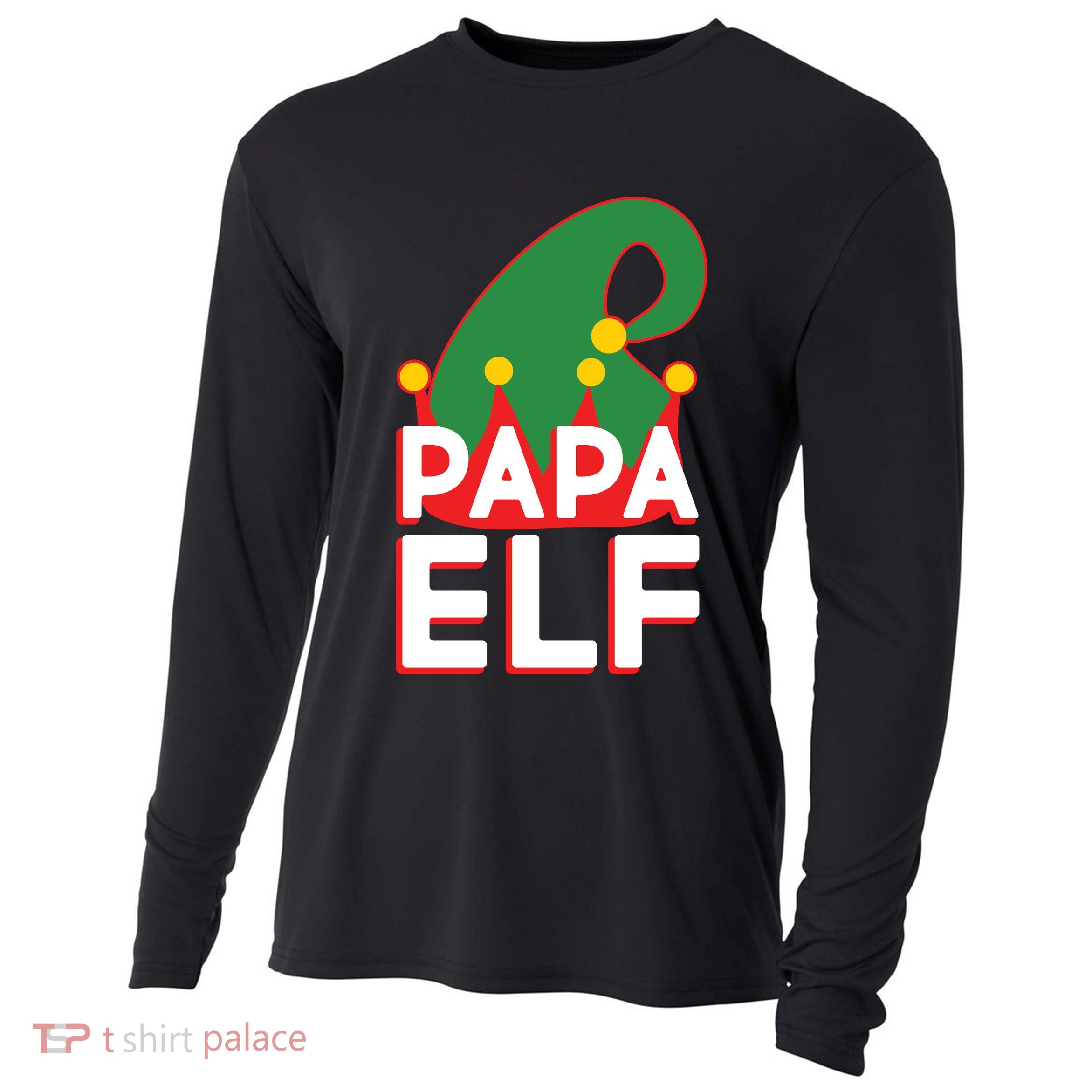 Christmas: Papa Elf Cooling Performance Long Sleeve Crew