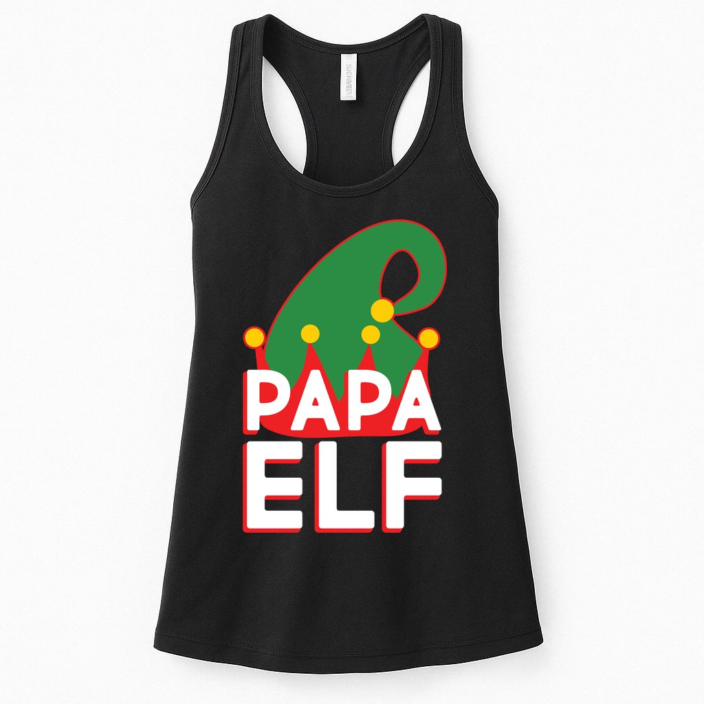 Christmas: Papa Elf Womens Tank Top