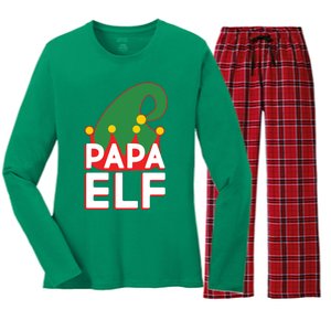 Christmas: Papa Elf Women's Long Sleeve Flannel Pajama Set 