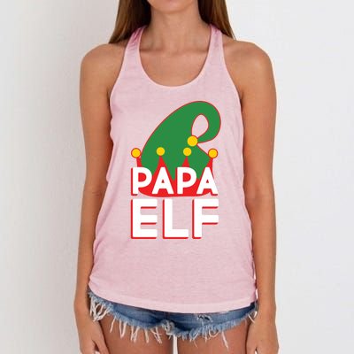 Christmas: Papa Elf Women's Knotted Racerback Tank