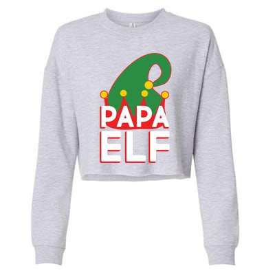 Christmas: Papa Elf Cropped Pullover Crew