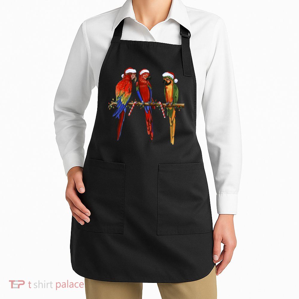 Christmas Parrots Apron