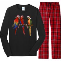 Christmas Parrots Long Sleeve Pajama Set