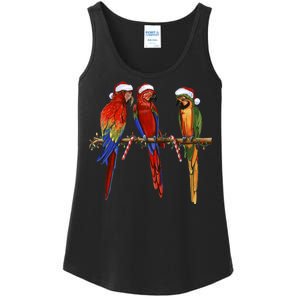 Christmas Parrots Ladies Essential Tank