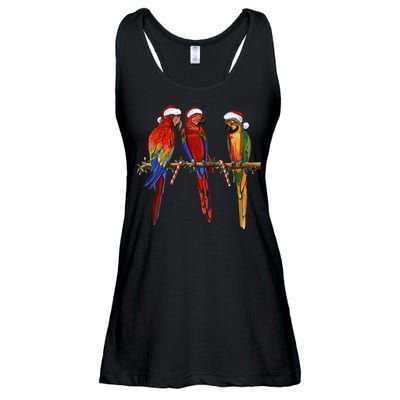 Christmas Parrots Ladies Essential Flowy Tank