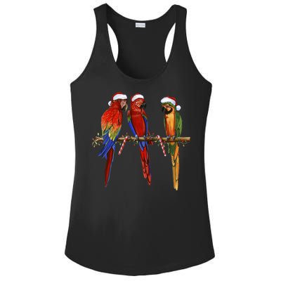 Christmas Parrots Ladies PosiCharge Competitor Racerback Tank