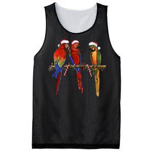 Christmas Parrots Mesh Reversible Basketball Jersey Tank