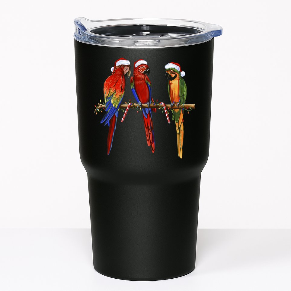 Christmas Parrots Tumbler