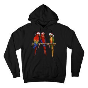 Christmas Parrots Tall Hoodie