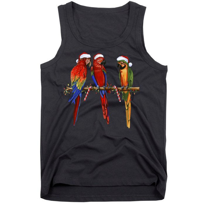 Christmas Parrots Tank Top