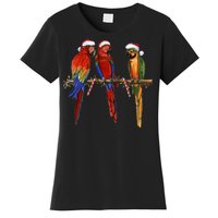 Christmas Parrots Women's T-Shirt