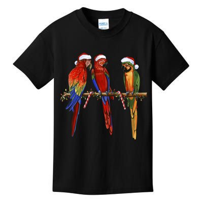 Christmas Parrots Kids T-Shirt