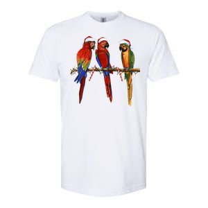 Christmas Parrots Softstyle CVC T-Shirt