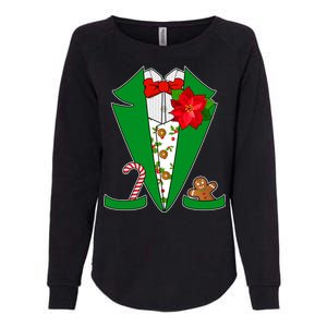 Christmas Party Tuxedo Suit Top Womens California Wash Sweatshirt