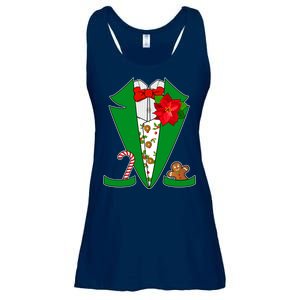 Christmas Party Tuxedo Suit Top Ladies Essential Flowy Tank