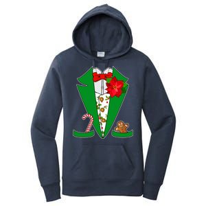 Christmas Party Tuxedo Suit Top Women's Pullover Hoodie