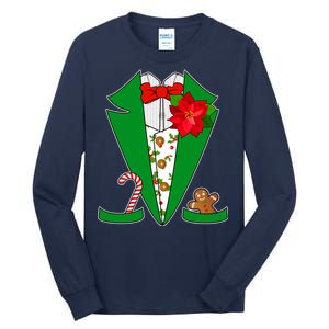 Christmas Party Tuxedo Suit Top Tall Long Sleeve T-Shirt