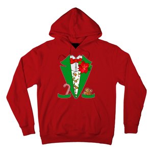 Christmas Party Tuxedo Suit Top Hoodie