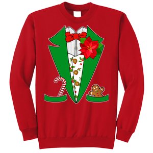 Christmas Party Tuxedo Suit Top Sweatshirt