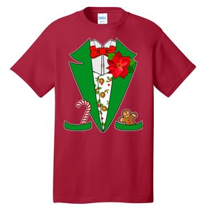 Christmas Party Tuxedo Suit Top Tall T-Shirt