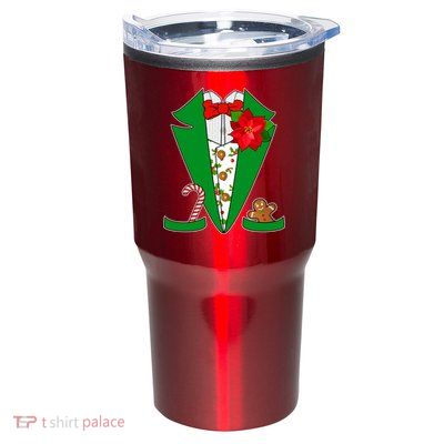 Christmas Party Tuxedo Suit Top Tumbler
