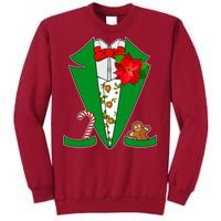 Christmas Party Tuxedo Suit Top Tall Sweatshirt