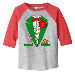 Christmas Party Tuxedo Suit Top Toddler Fine Jersey T-Shirt