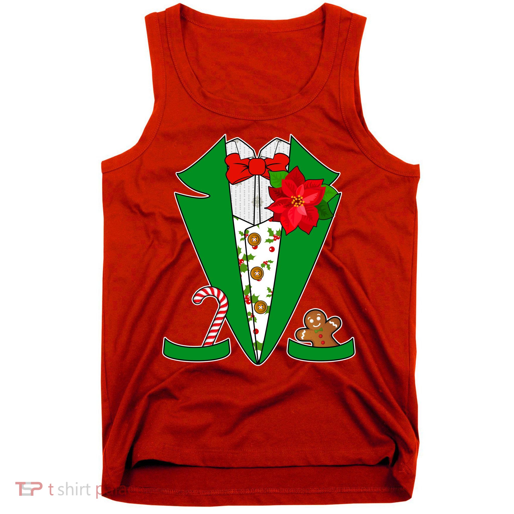 Christmas Party Tuxedo Suit Top Tank Top