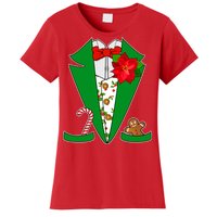 Christmas Party Tuxedo Suit Top Women's T-Shirt