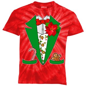 Christmas Party Tuxedo Suit Top Kids Tie-Dye T-Shirt