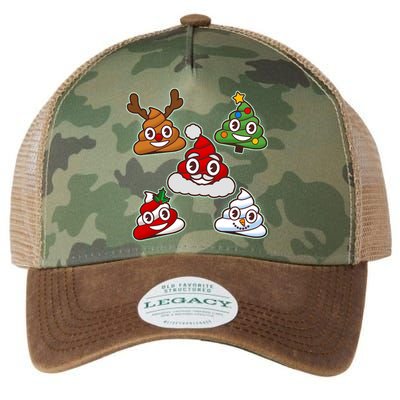 Christmas Poop Emoji Group Legacy Tie Dye Trucker Hat