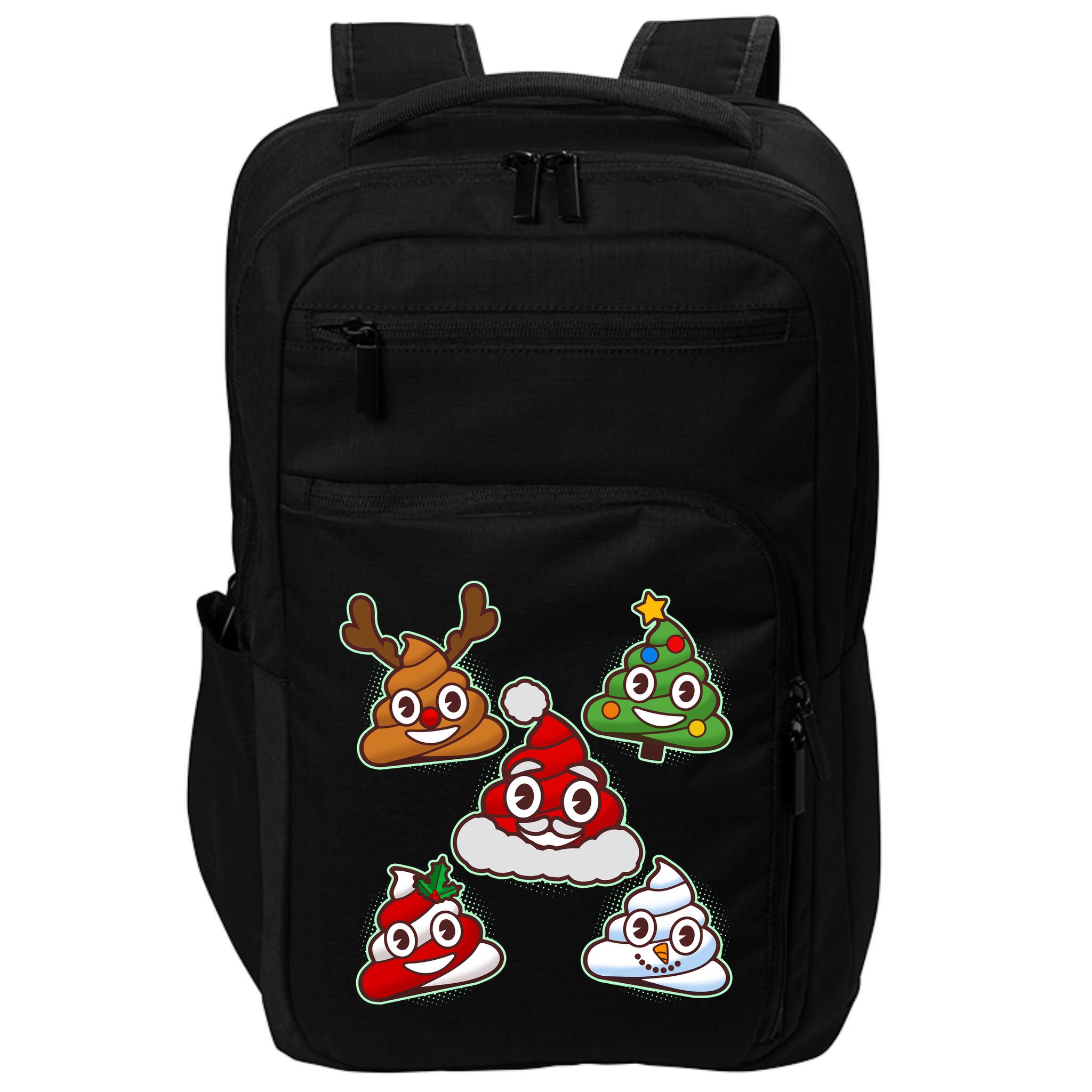 Christmas Poop Emoji Group Impact Tech Backpack