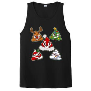 Christmas Poop Emoji Group PosiCharge Competitor Tank