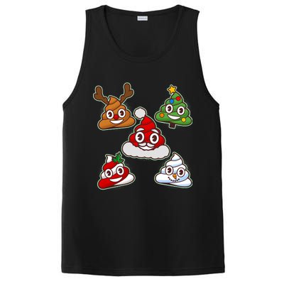 Christmas Poop Emoji Group PosiCharge Competitor Tank