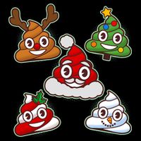 Christmas Poop Emoji Group Zip Tote Bag