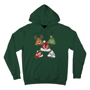 Christmas Poop Emoji Group Hoodie